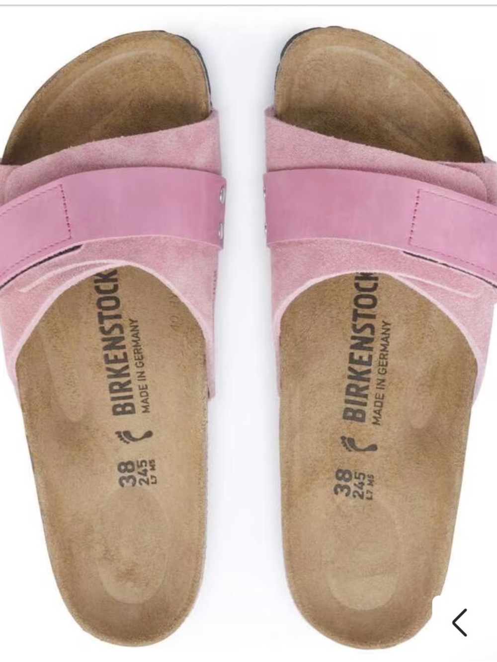Birkenstock Oita sandals in Candy Pink suede - Picture 4 of 4